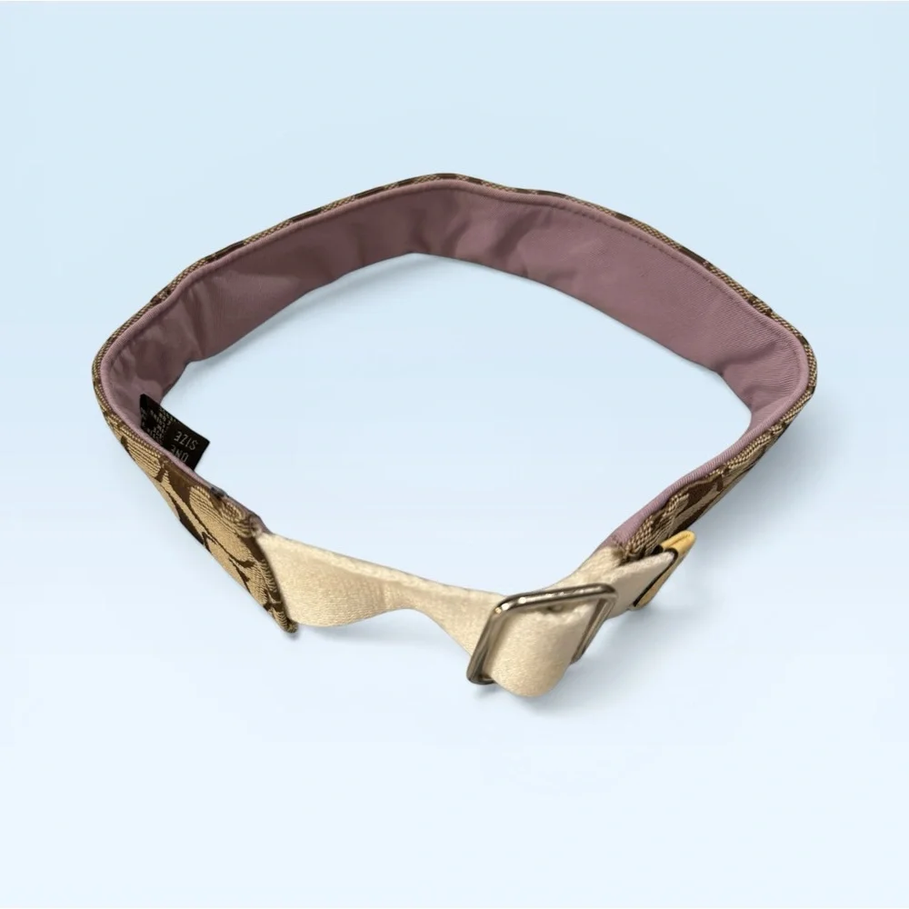 Coach Y2K Monogram Visor Brown Lilac - Picture 2 of 7